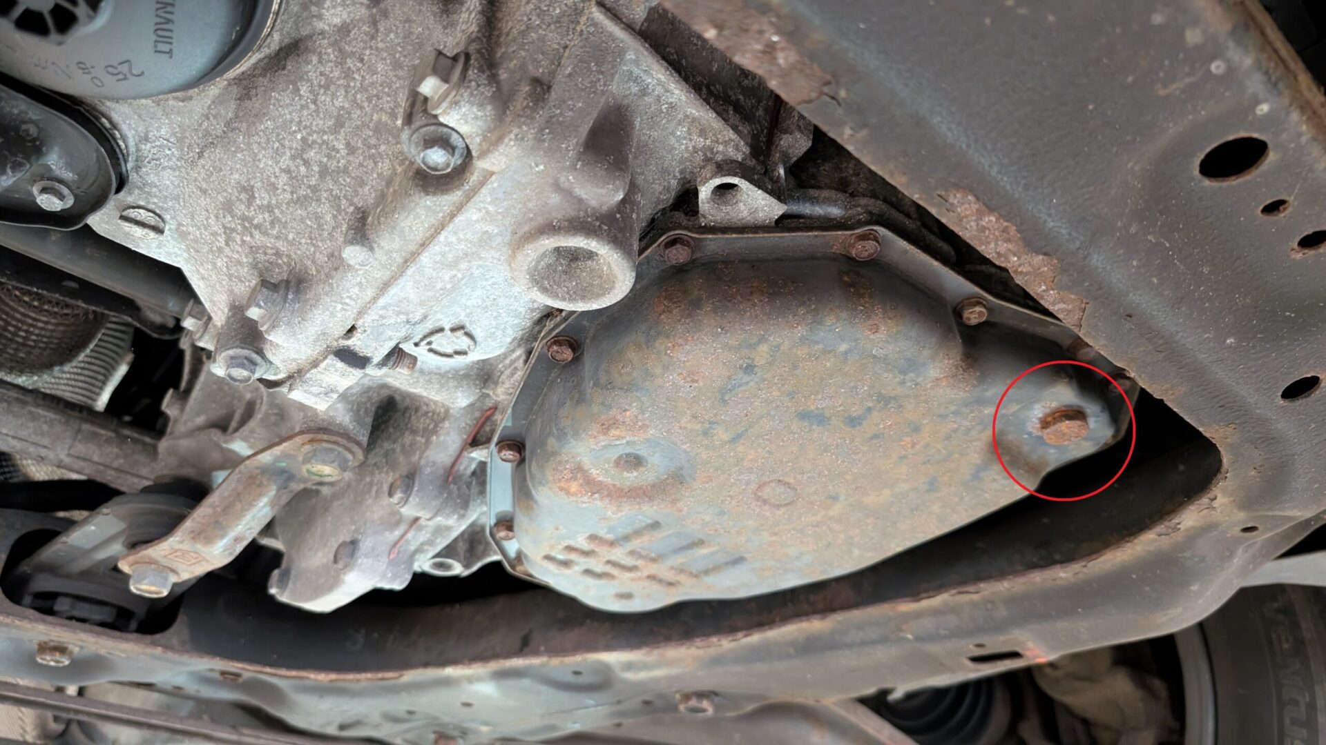 Nissan Pulsar RE0F11A CVT drain plug location