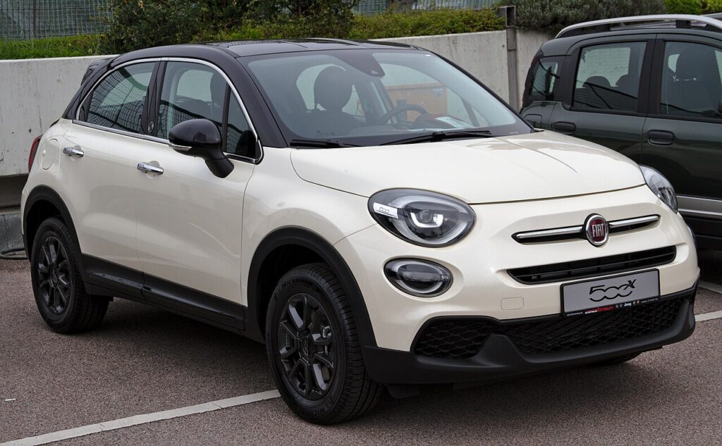 Fiat 500X Mk1 — the vehicle covered in this reset guide.
