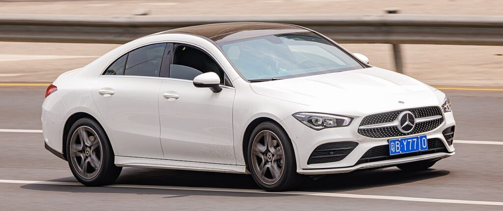 Mercedes CLA Mk2 — the vehicle covered in this reset guide.