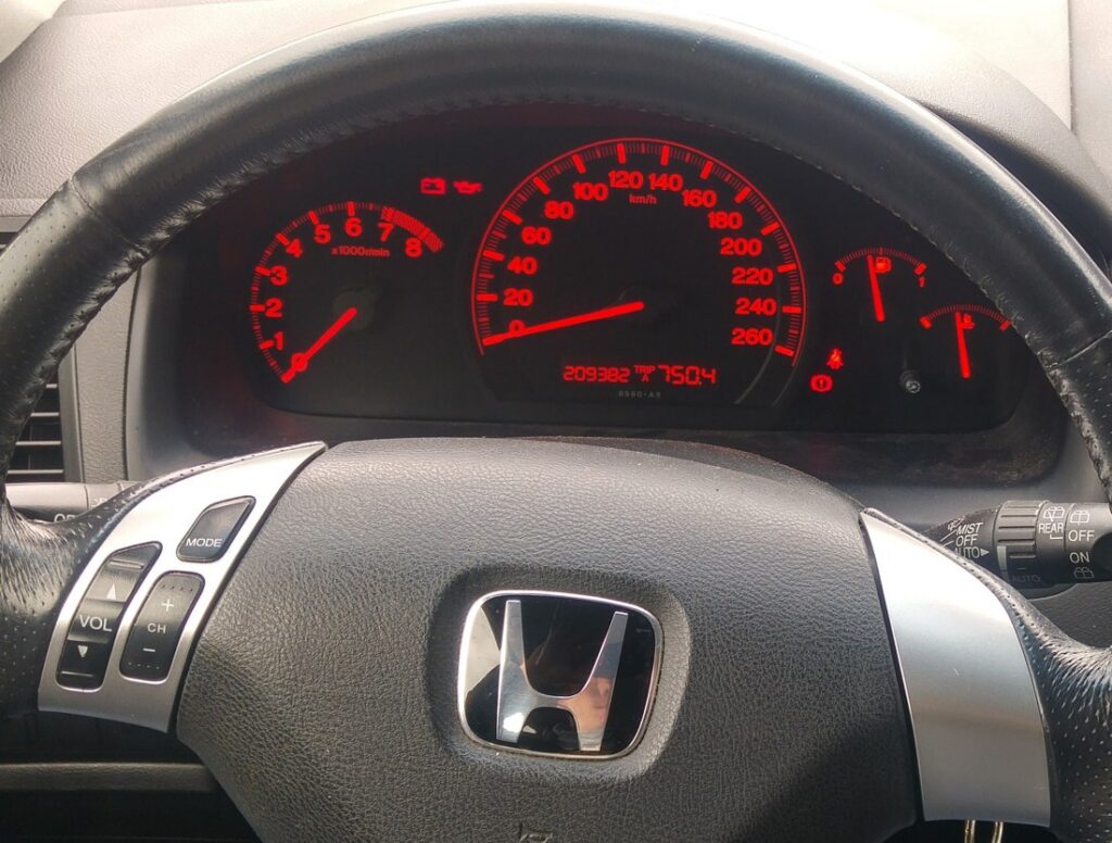 Honda Accord 2003-2008 instrument cluster and Select Reset knob