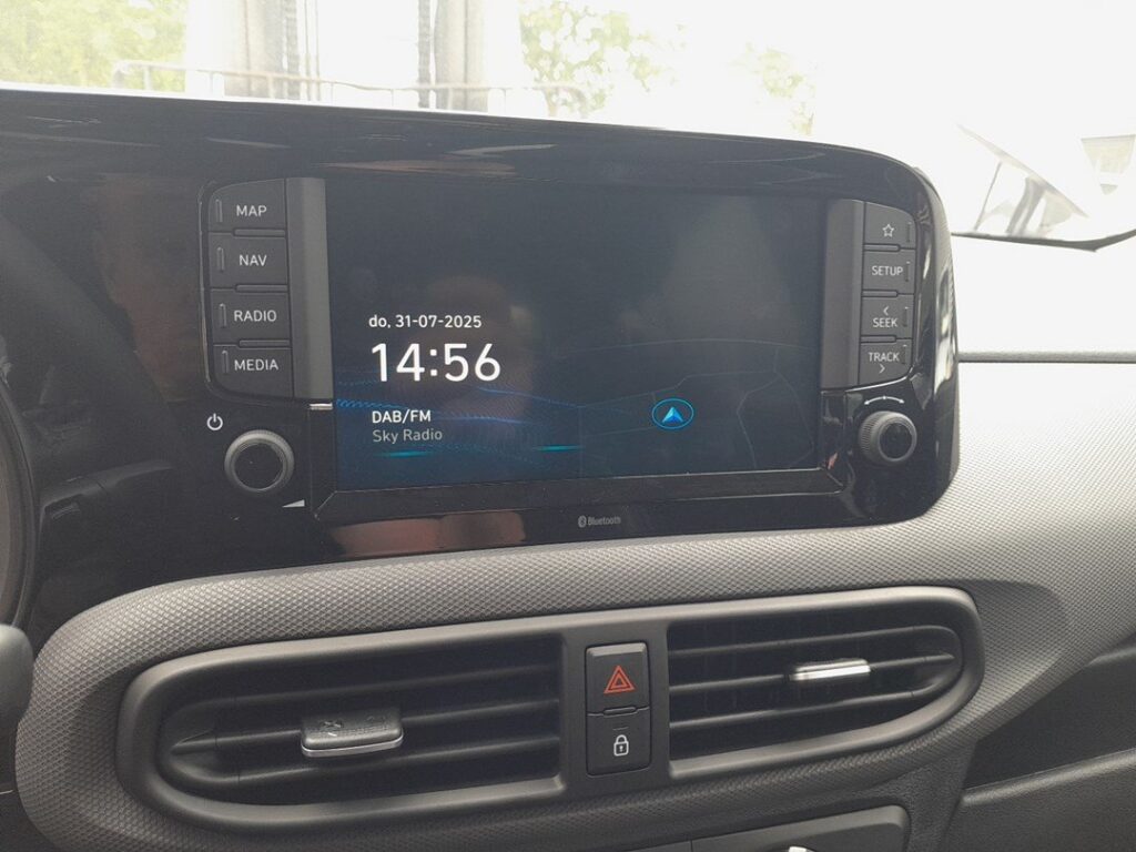 Hyundai i10 Mk3 infotainment touchscreen