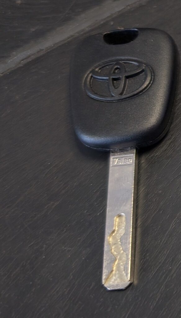 Toyota Aygo remote key